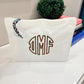 Catch All Canvas Zipper Pouch 9”x9”