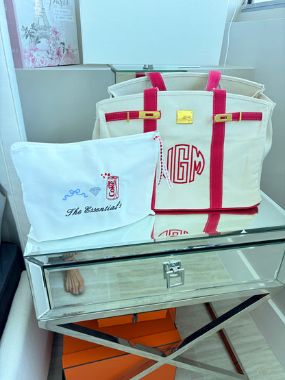 Boat-Kin Tote (Embroidered with initials, name or logo)