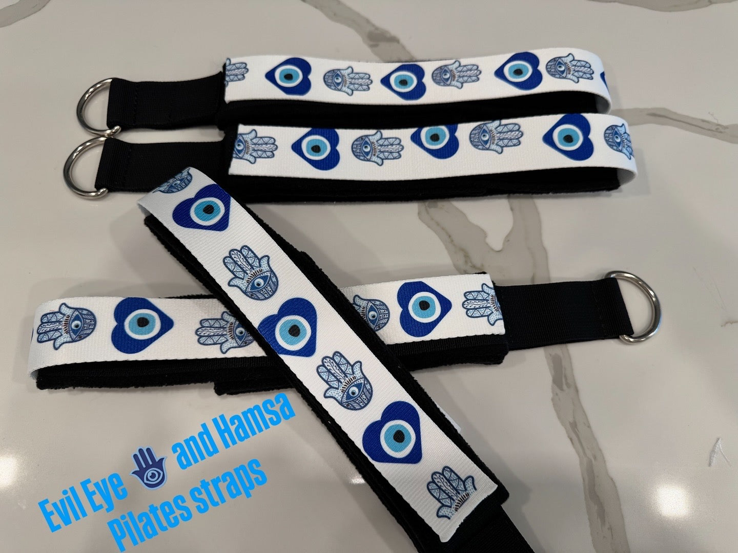 Evil Eye and Hamsa Pilates Strap