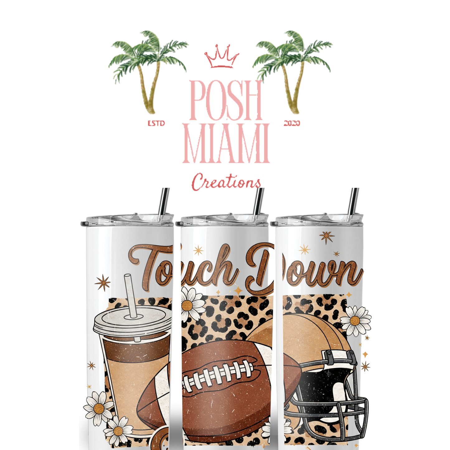 Touch Down Vintage 20 oz tumbler